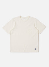 Antique White Recycled/Bio Jersey Core Pocket Tee