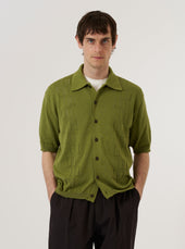 Cotton Lace Knit Jonny Knit Shirt