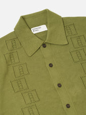 Cotton Lace Knit Jonny Knit Shirt