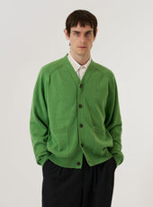 Green Eco Cotton Knit Pocket David Cardigan