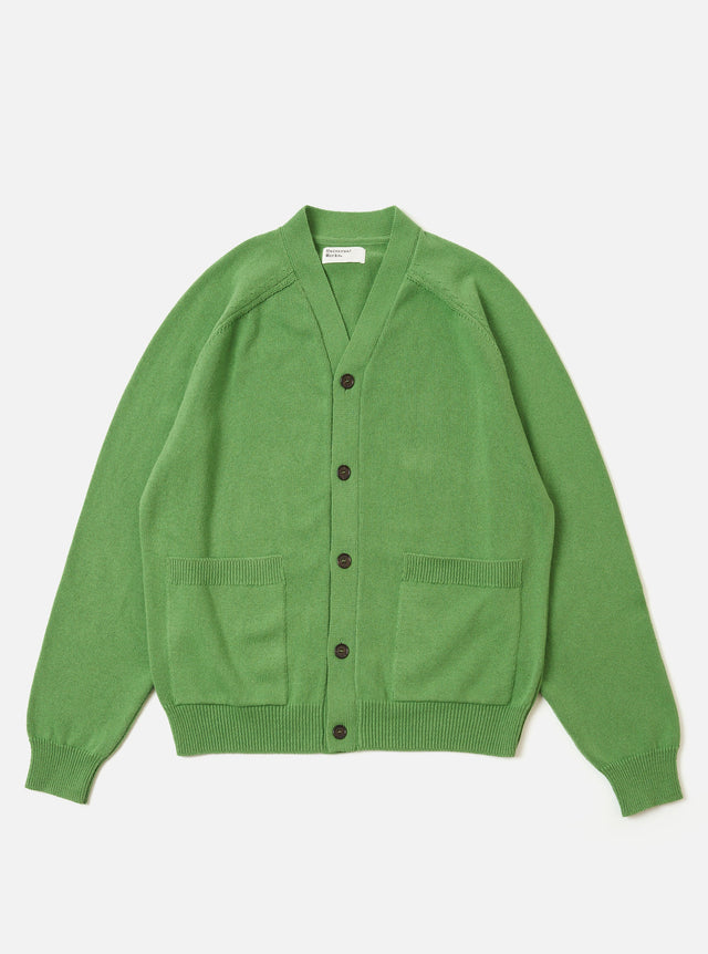 Green Eco Cotton Knit Pocket David Cardigan