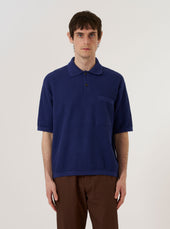 Fine Texture Tricot S S Knit Polo