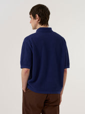 Fine Texture Tricot S S Knit Polo