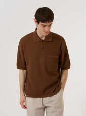 Fine Texture Tricot S S Knit Polo