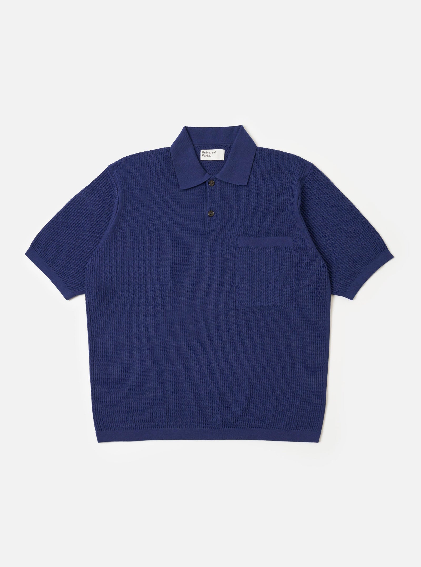 Fine Texture Tricot S S Knit Polo