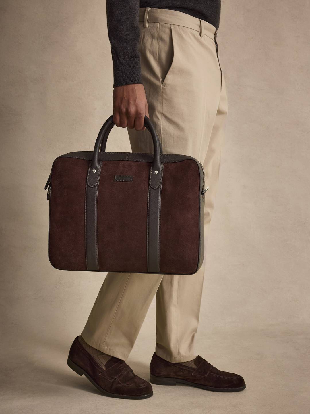Suede Laptop Bag