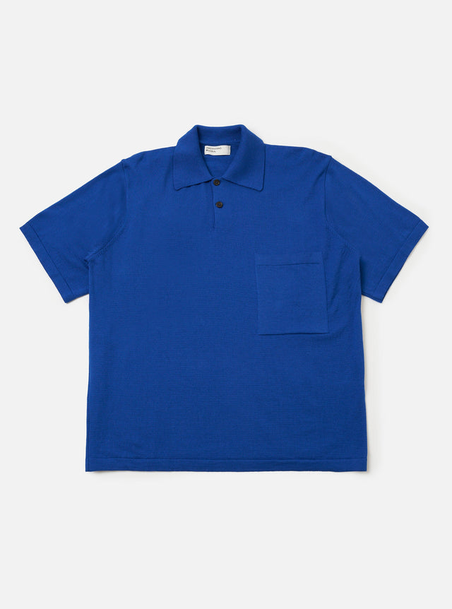 Blue Woolcot Bio S/S Pullover Knit Shirt II