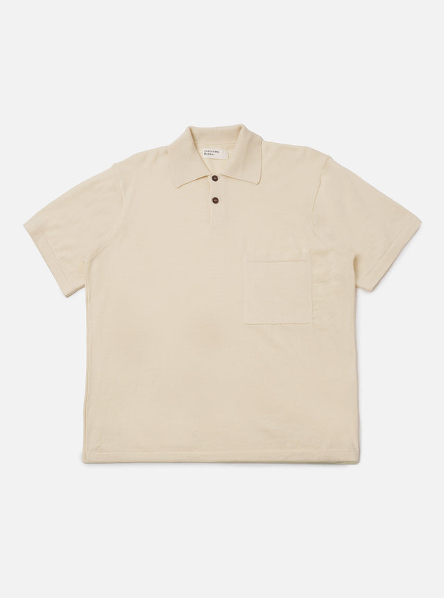 Ecru Woolcot Bio S/S Pullover Knit Shirt II
