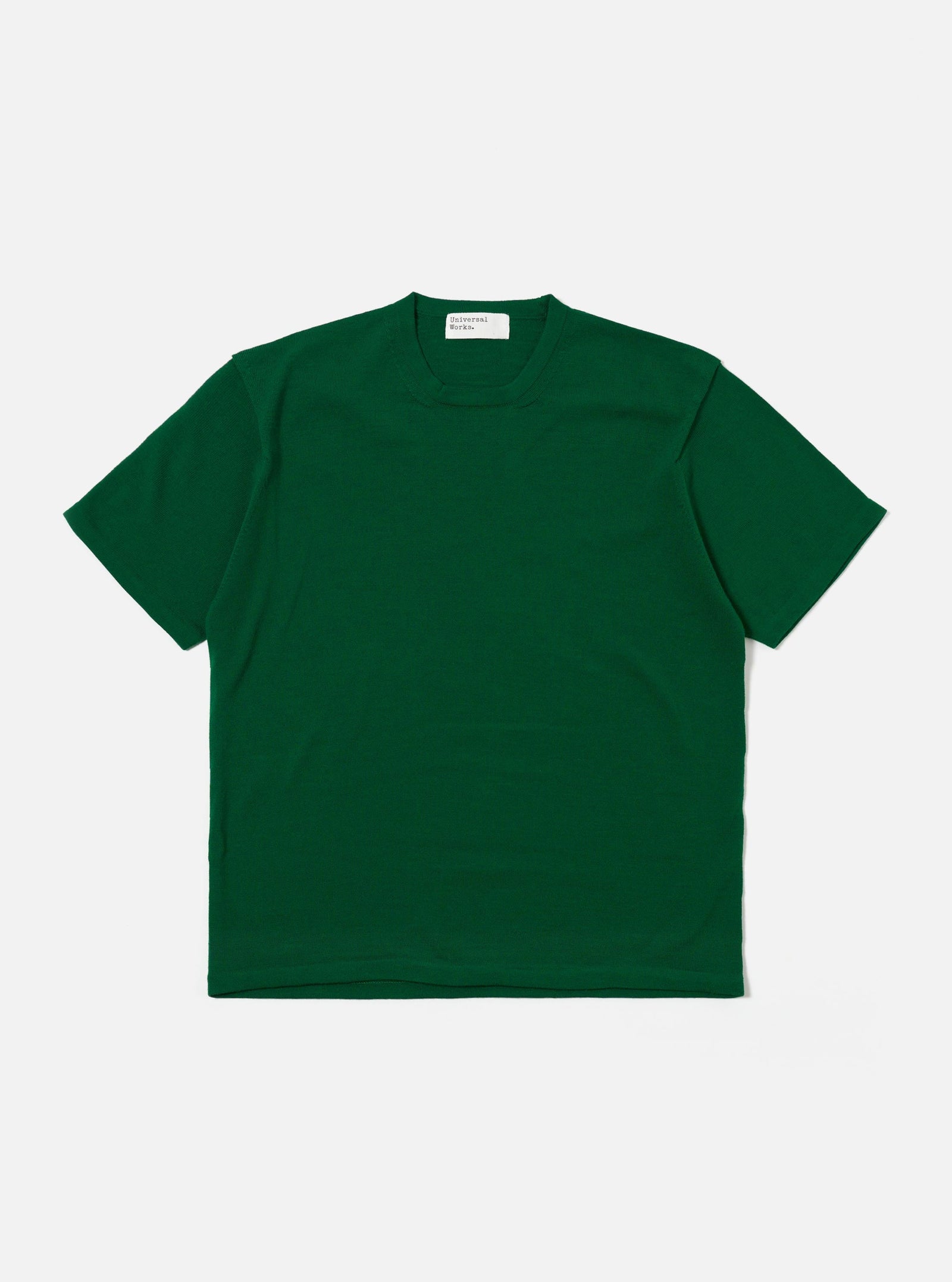 Green Merino Fine Knit Knit Tee