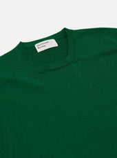 Green Merino Fine Knit Knit Tee