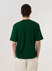 Green Merino Fine Knit Knit Tee