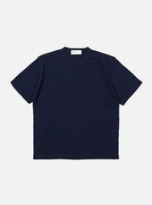 Navy Merino Fine Knit Knit Tee