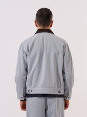 Light Jean Cloth Reworked Rose Bowl Jacket