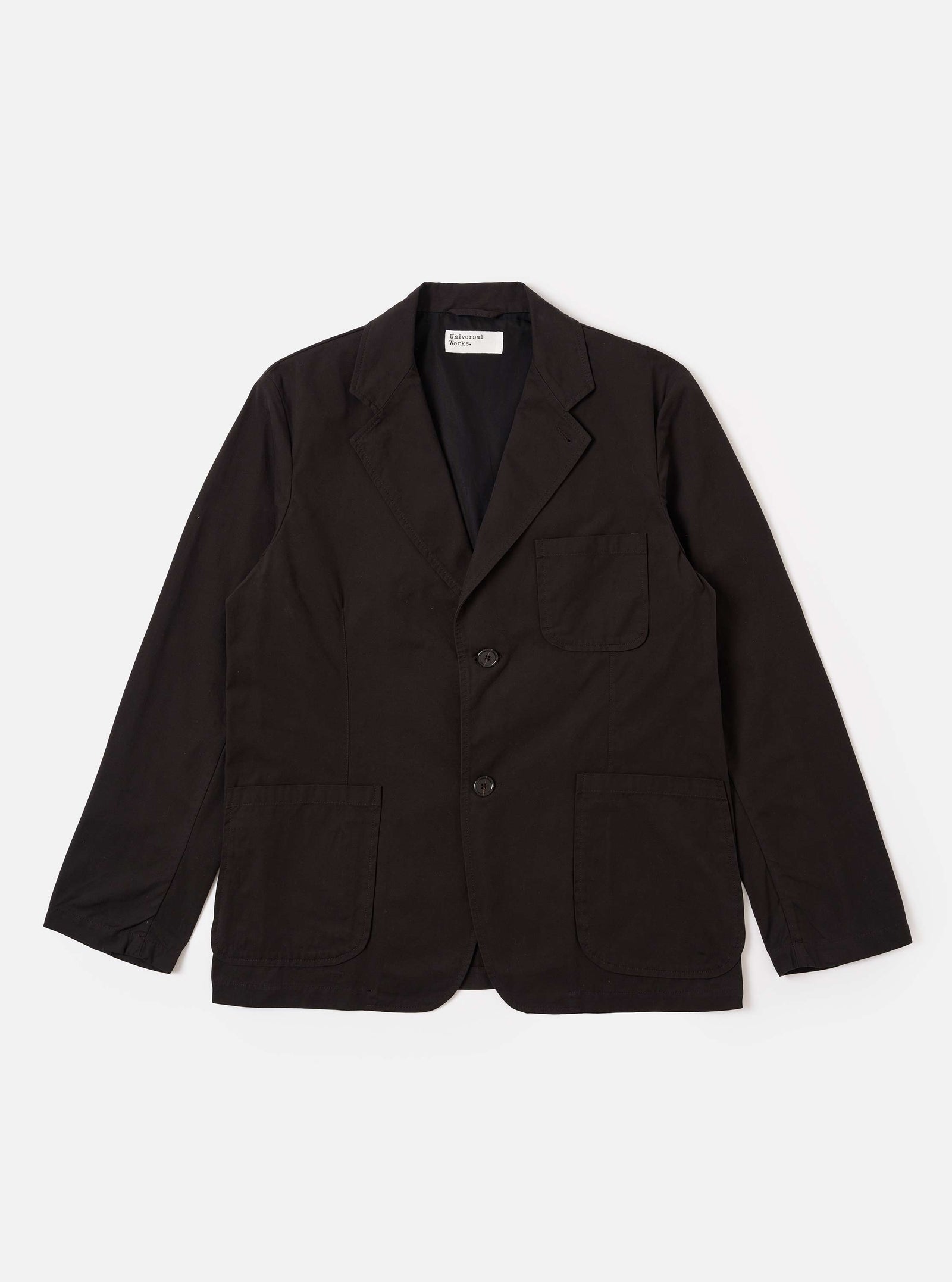Licorice Summer Canvas Two Button Jacket