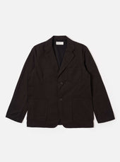 Licorice Summer Canvas Two Button Jacket
