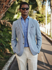 Light Sand Linen Suit
