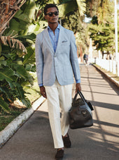 Light Sand Linen Suit