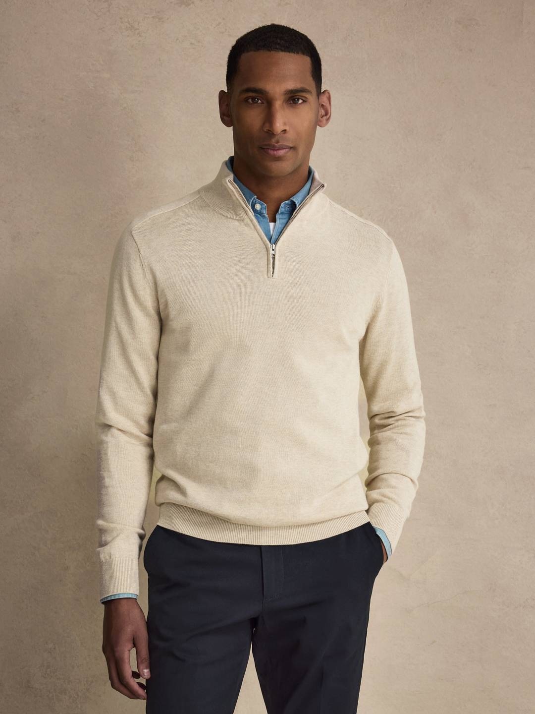 Half Zip Sweater Regular Fit