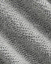 Midweight Cashmere Crew | Heathered Grey
