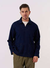 Recycled Herringbone Smock Overshirt
