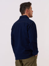 Recycled Herringbone Smock Overshirt
