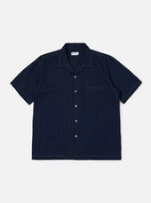 Indigo Recycled Herringbone Road Shirt