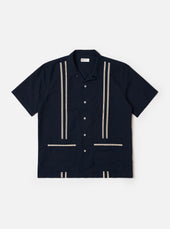Navy Classic Oxford Tropicana Shirt