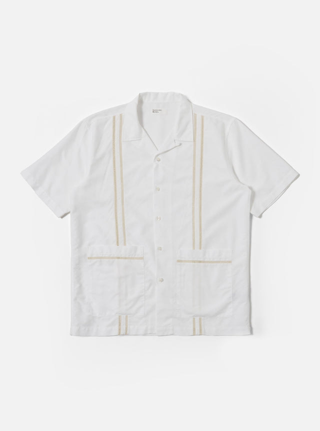 White Classic Oxford Tropicana Shirt