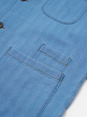 Washed Recycled Herringbone Bakers Overshirt