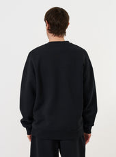 Recycled Cotton Blend Jersey Loose Sweatshirt