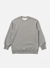 Grey Marl Recycled Cotton Blend Jersey Loose Sweatshirt
