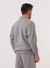 Grey Marl Recycled Cotton Blend Jersey Tyler Jacket