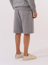 Grey Marl Recycled Cotton Blend Jersey Vacation Short