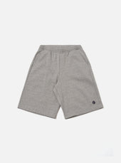 Grey Marl Recycled Cotton Blend Jersey Vacation Short