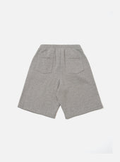 Grey Marl Recycled Cotton Blend Jersey Vacation Short