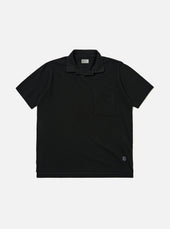 Black Piquet Vacation Polo