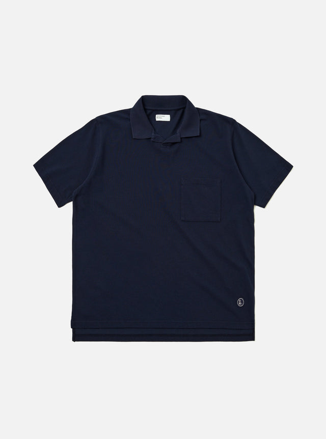 Bright Navy Piquet Vacation Polo