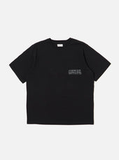 Black Organic Jersey Print Pocket Tee