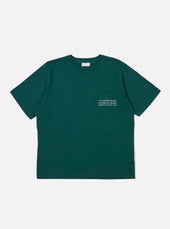 Olive Organic Jersey Print Pocket Tee