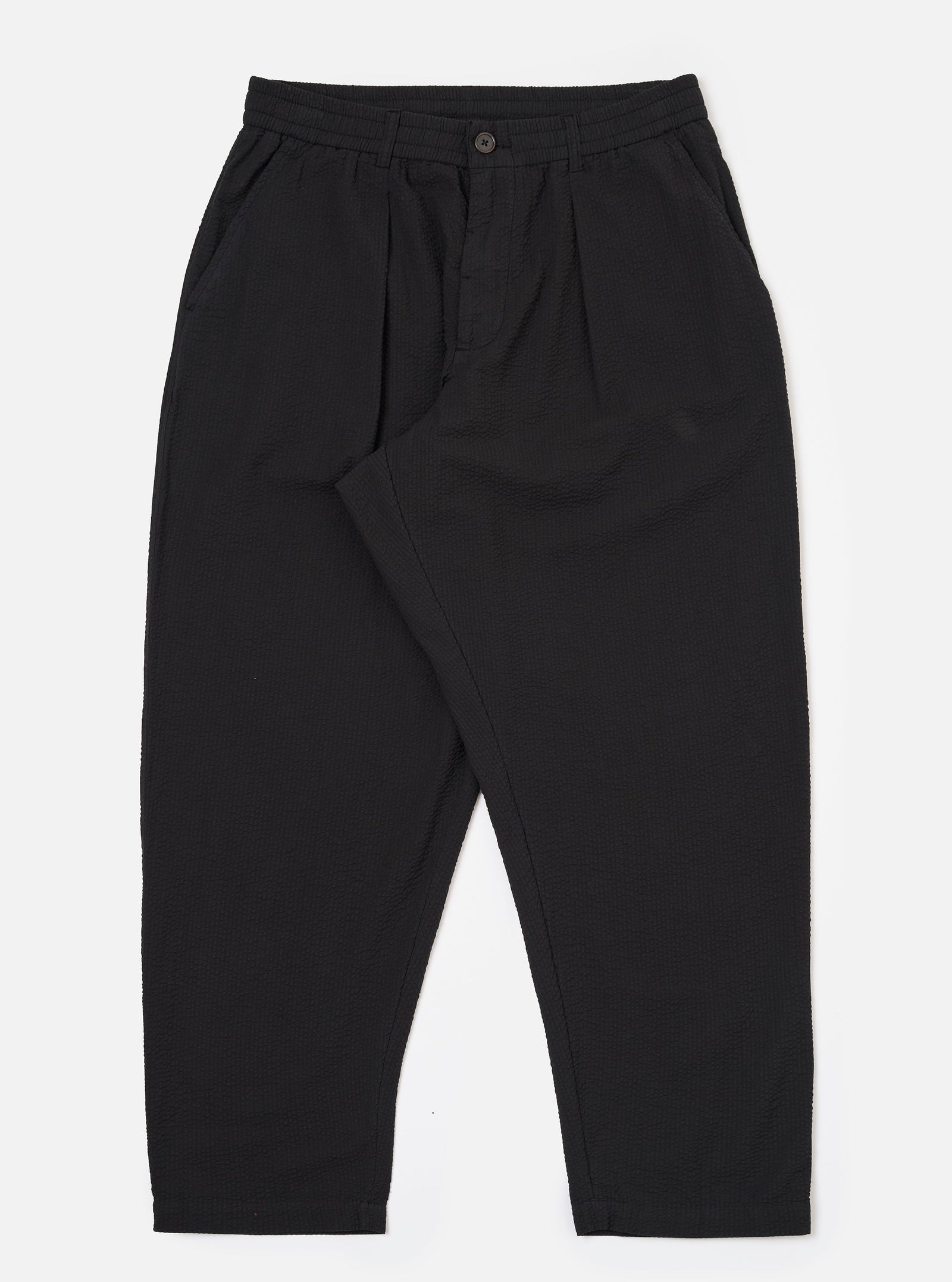 Merida Seersucker Pleated Track Pant
