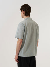 Green Seersucker Road Shirt