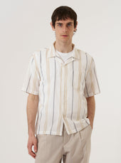 Navy Sand Hendrix Stripe Road Shirt