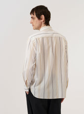 Navy Sand Hendrix Stripe Square Pocket Shirt