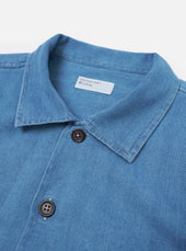 Washed Recycled Herringbone Attendant Shirt