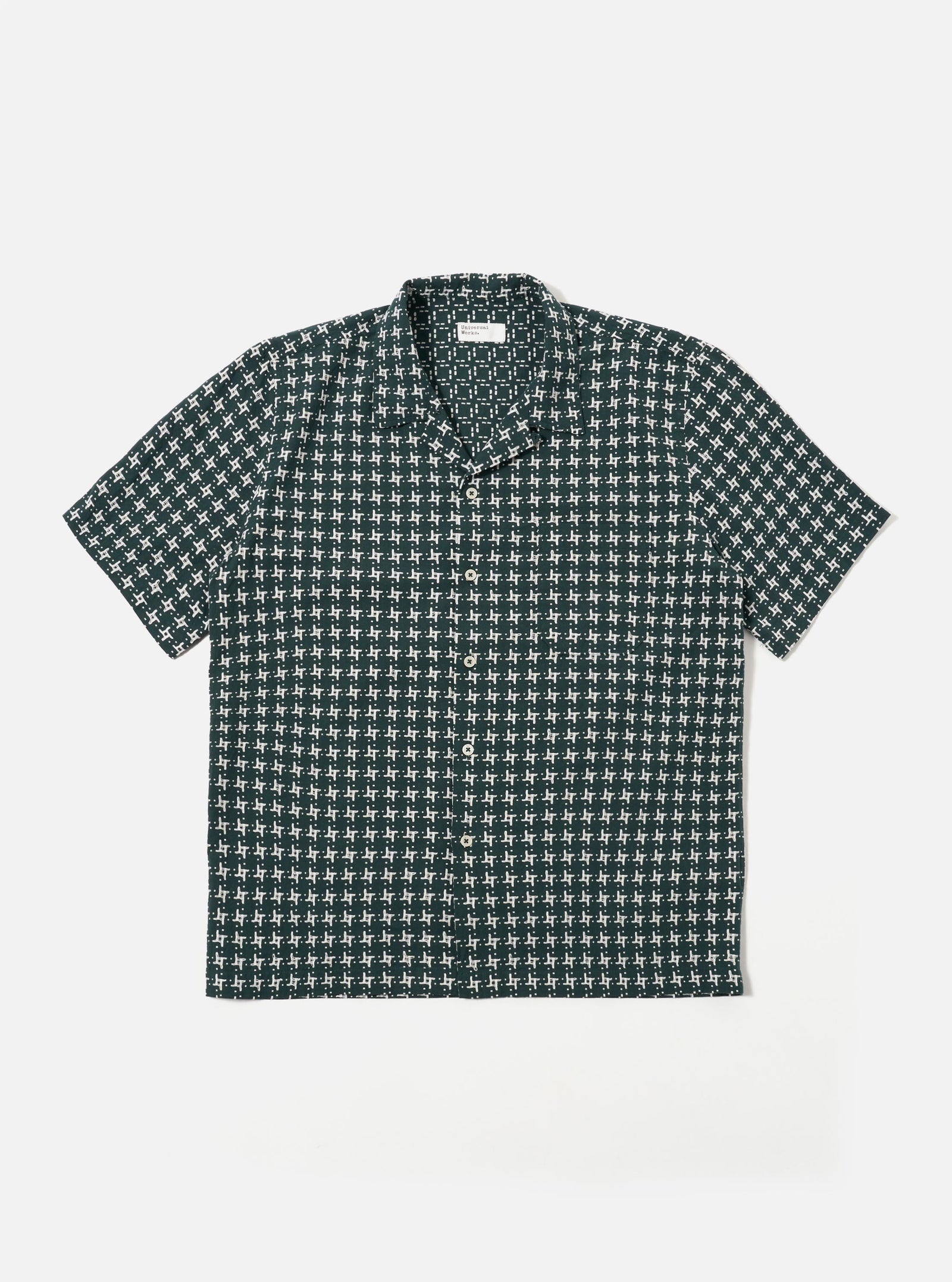 Green White Rhodes 8 Cotton Road Shirt