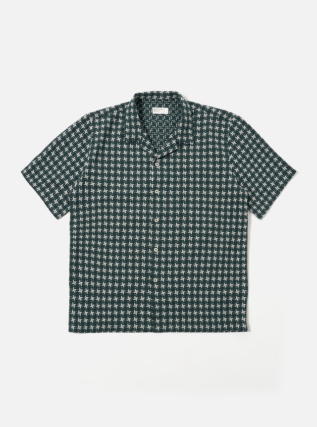 Green/White Rhodes 8 Cotton Road Shirt