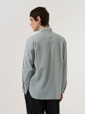 Green Seersucker Square Pocket Shirt