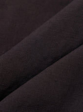 Licorice Lyo Linen Mix Simple Short