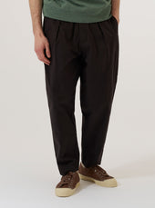 Licorice Lyo Linen Mix Oxford Pant