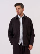 Licorice Lyo Linen Mix Coverall Jacket
